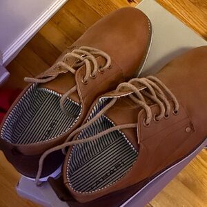 Brown Leather kids Shoes